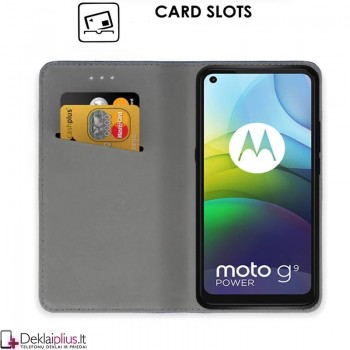 Telone smart magnet serijos atverčiamas dėklas - juodas (Motorola Moto G9 Power) Telone smart magnet serijos atverčiamas dėklas - juodas (Motorola Moto G9 Power)